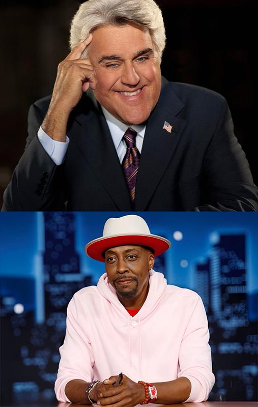 Jay Leno and Arsenio Hall