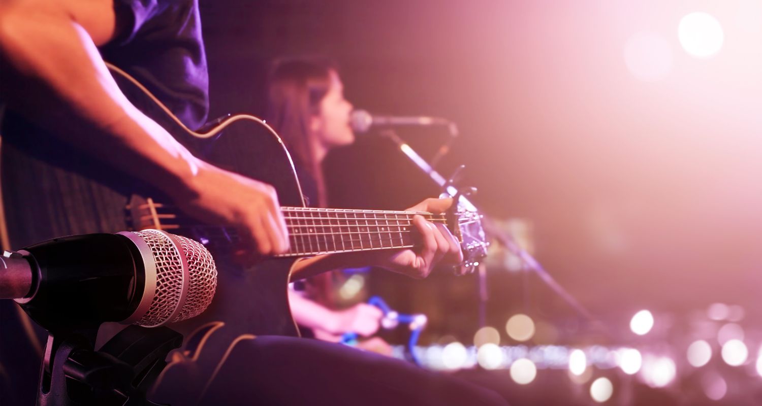Performance with guitar