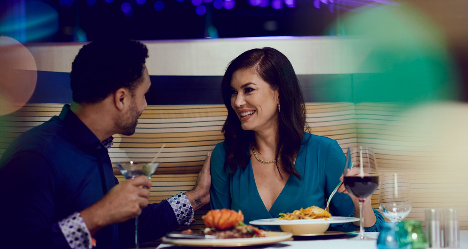 Couple having dinner